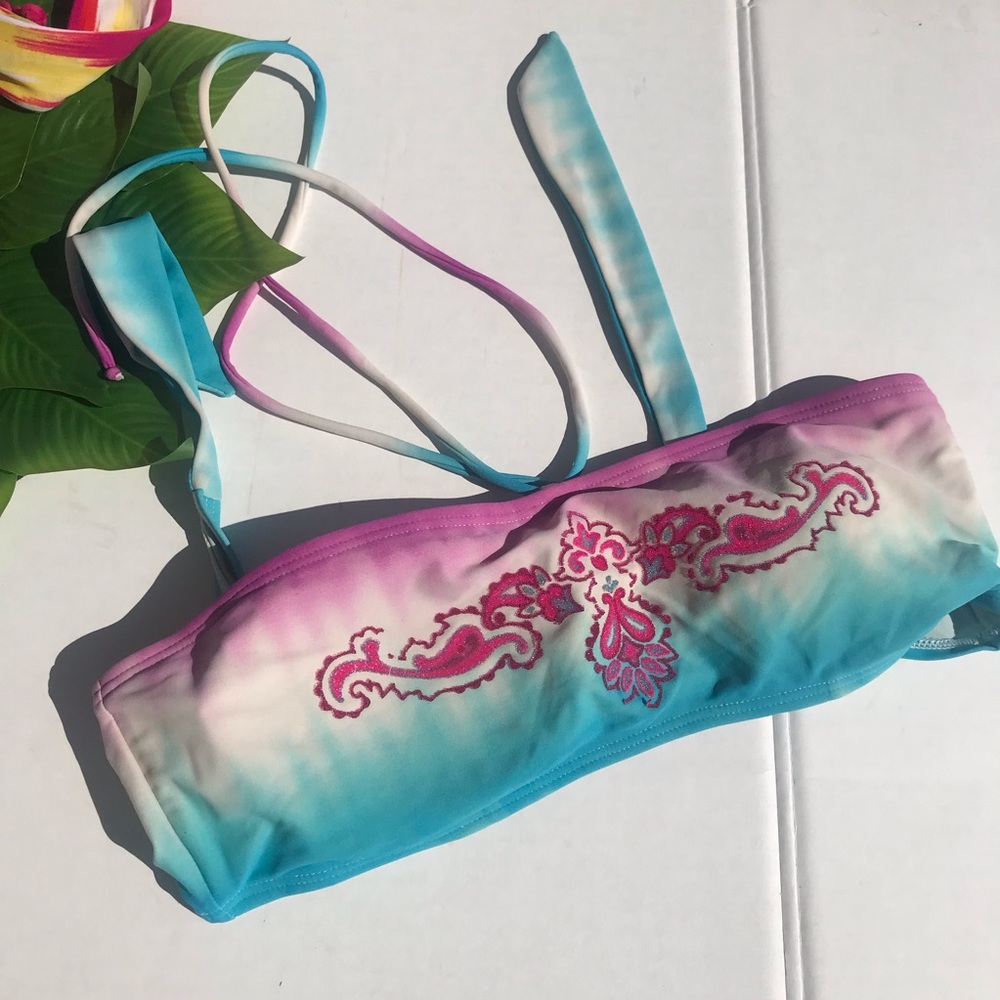 Bare assets Ombré Halter Bandeau Bikini Top
